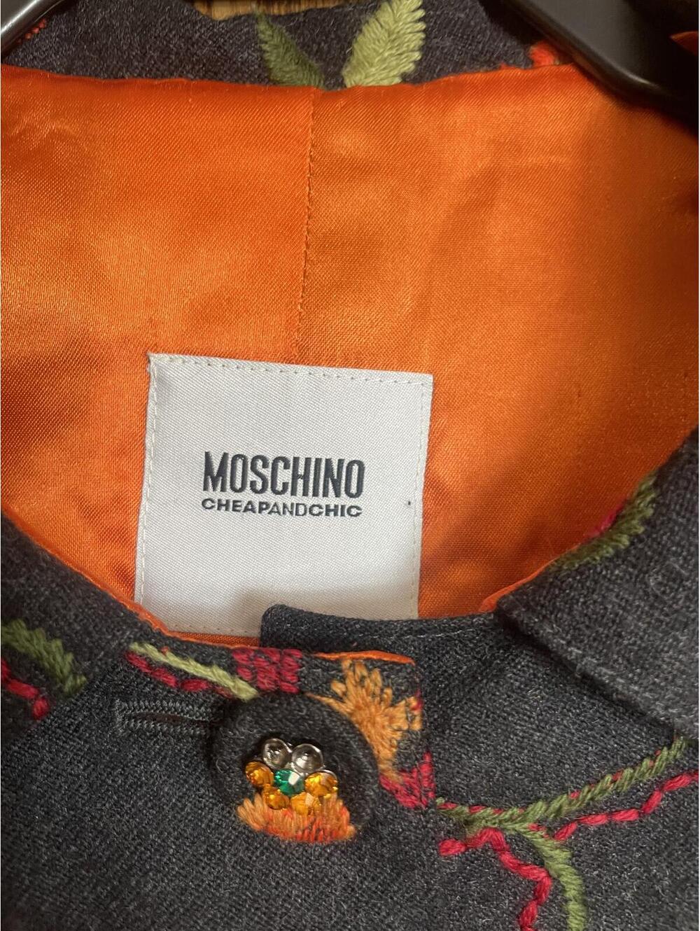 Moschino wool embroidered floral jacket 12 - Picture 4 of 12